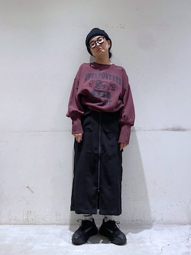 「アイテム（帽子）」を使った、K2aさん（レディース・161cm・50代）の秋コーディネート