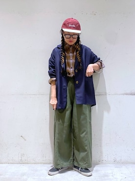 「アイテム（ジャケット/アウター）」を使った、K2aさん（レディース・161cm・50代）の秋コーディネート