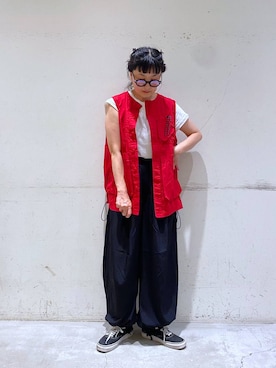 「アイテム（パンツ）」を使った、K2aさん（レディース・161cm・50代）の夏コーディネート