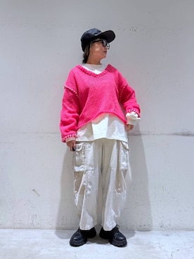 「アイテム（スニーカー）」を使った、K2aさん（レディース・161cm・50代）の冬コーディネート