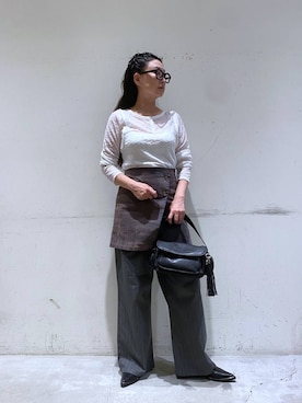 「ミニスカート」｜K2aさん（レディース・161cm・50代）の秋コーディネート