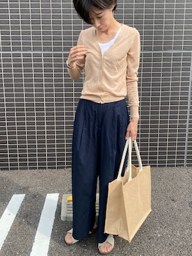 「サマーカーディガン」｜anna.さん（レディース・161cm）の夏コーディネート