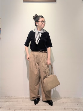 「PUAL CE CIN（ピュアルセシン）のアイテム」を使った、masumoさん（レディース・155cm）の夏コーディネート