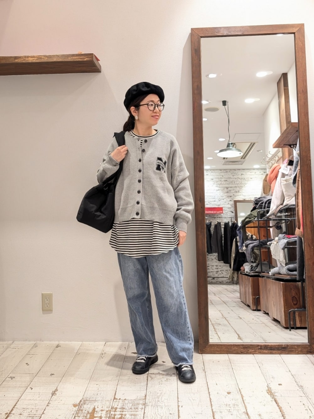 PUAL CE CIN（ピュアルセシン）の「スムース編みロゴジャガード