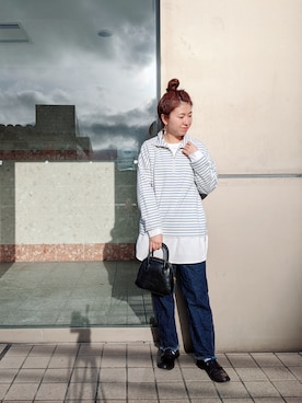 「TIDEWAY（タイドウェイ）のアイテム」を使った、masumoさん（レディース・155cm）の春コーディネート