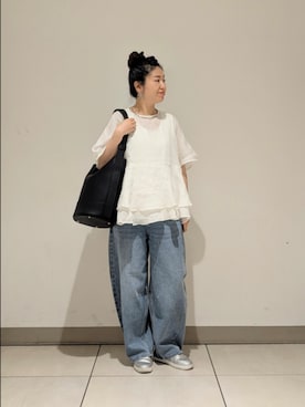 「PUAL CE CIN（ピュアルセシン）のアイテム」を使った、masumoさん（骨格ウェーブ・レディース・155cm）の夏コーディネート