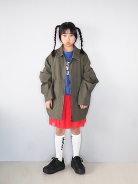 「アイテム（トップス）」を使った、Neneneさん（キッズ・140cm・10代）の春コーディネート