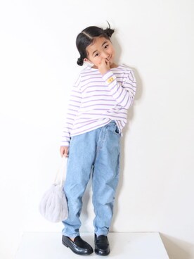 「lulpini（ルルピー二）のアイテム」を使った、Neneneさん（キッズ・110cm）の秋コーディネート