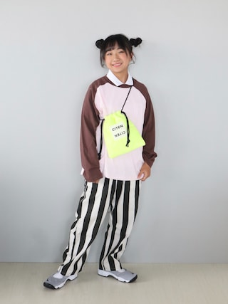 「LOWRYS FARM（ローリーズファーム）のシェフパンツ　640719（その他パンツ）」を使った、Neneneさん（キッズ・142cm）の秋コーディネート