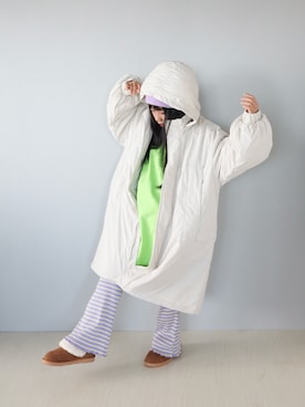 「アイテム（ワンピース/ドレス）」を使った、Neneneさん（キッズ・135cm）の秋コーディネート