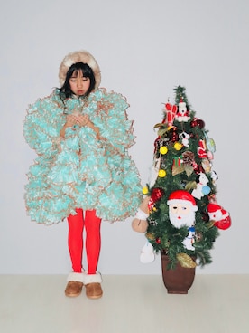 「アイテム（ブーツ）」を使った、Neneneさん（キッズ・137cm）の冬コーディネート