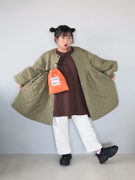 「アイテム（ショルダーバッグ）」を使った、Neneneさん（キッズ・144cm・10代）の秋コーディネート