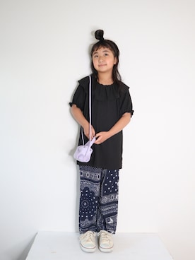 「アイテム（バッグ）」を使った、Neneneさん（キッズ・110cm）の春コーディネート