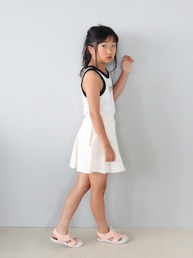 「キッズコーデ」｜Neneneさん（キッズ・131cm）の夏コーディネート