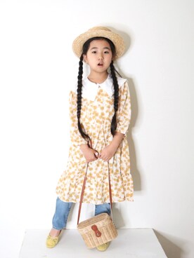 「lulpini（ルルピー二）のアイテム」を使った、Neneneさん（キッズ・110cm）の冬コーディネート