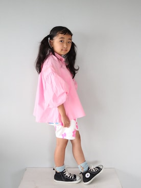 「アイテム（レッグウェア）」を使った、Neneneさん（キッズ・110cm）の夏コーディネート