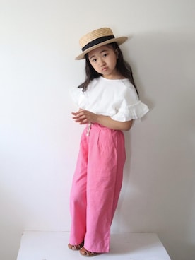 「lulpini（ルルピー二）のアイテム」を使った、Neneneさん（キッズ・110cm）の春コーディネート