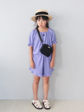 「キッズコーデ」｜Neneneさん（キッズ・131cm）の夏コーディネート