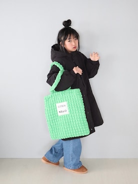 「アイテム（ブーツ）」を使った、Neneneさん（キッズ・135cm）の秋コーディネート