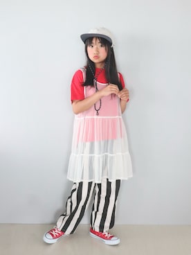 Neneneさん（キッズ・140cm）の夏コーディネート