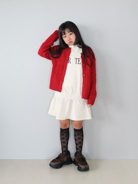 「アイテム（シューズ）」を使った、Neneneさん（キッズ・133cm・10代）の秋コーディネート