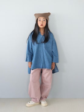 「アイテム（ワンピース/ドレス）」を使った、Neneneさん（キッズ・132cm）の夏コーディネート