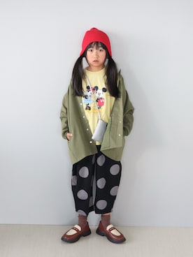 「アイテム（ジャケット/アウター）」を使った、Neneneさん（キッズ・133cm）の秋コーディネート