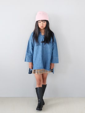 「アイテム（スカート）」を使った、Neneneさん（キッズ・132cm・10代）の夏コーディネート