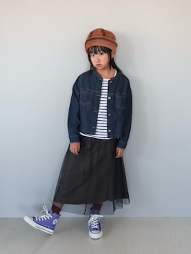 Neneneさん（キッズ・132cm）の秋コーディネート