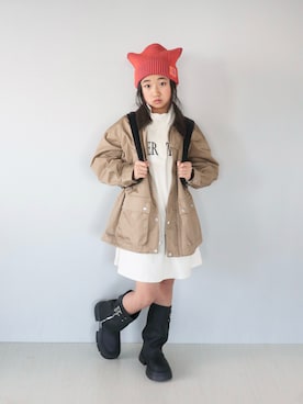 「アイテム（ジャケット/アウター）」を使った、Neneneさん（キッズ・135cm・10代）の秋コーディネート