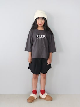「アイテム（パンツ）」を使った、Neneneさん（キッズ・132cm）の秋コーディネート