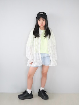 「pairmanon（ペアマノン）のアイテム」を使った、Neneneさん（キッズ・137cm）の春コーディネート