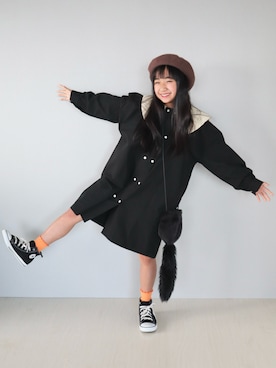 「アイテム（レッグウェア）」を使った、Neneneさん（キッズ・133cm）の秋コーディネート