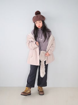 「アイテム（ブルゾン）」を使った、Neneneさん（キッズ・135cm・10代）の秋コーディネート