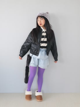 「アイテム（ブーツ）」を使った、Neneneさん（キッズ・133cm・10代）の秋コーディネート