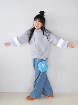 「アイテム（ブーツ）」を使った、Neneneさん（キッズ・135cm）の秋コーディネート