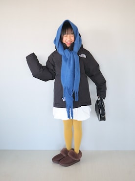 「アイテム（ファッション雑貨）」を使った、Neneneさん（キッズ・135cm）の冬コーディネート