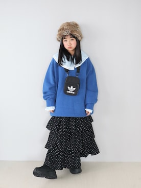 Neneneさん（キッズ・137cm）の冬コーディネート