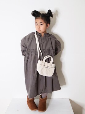 ワンピース ドレスを使った ムートンブーツ の人気ファッションコーディネート Wear