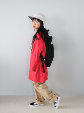「アイテム（バッグ）」を使った、Neneneさん（キッズ・132cm）の夏コーディネート