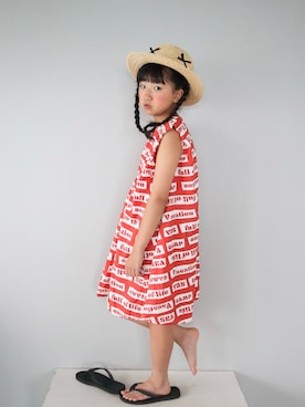 「アイテム（帽子）」を使った、Neneneさん（キッズ・131cm）の夏コーディネート