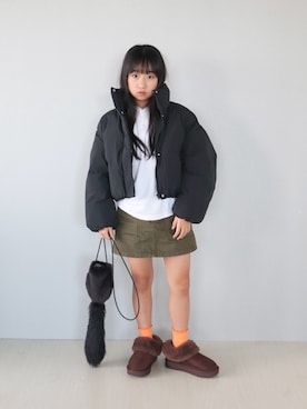 「アイテム（ジャケット/アウター）」を使った、Neneneさん（キッズ・133cm）の秋コーディネート