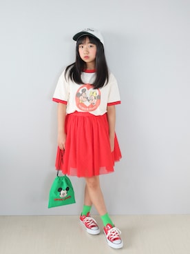 「アイテム（食器/キッチン）」を使った、Neneneさん（キッズ・137cm）の春コーディネート