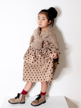 Neneneさん（キッズ・110cm）の冬コーディネート