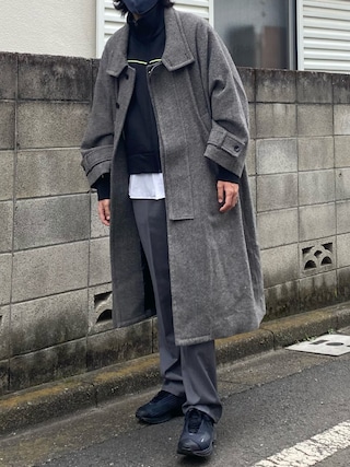 VOAAOV（ヴォアーブ）の「【VOAAOV】 yabure oil cut wool long coat