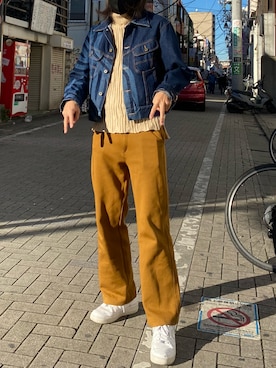 「sulvam」｜因果さん（メンズ・182cm）の冬コーディネート