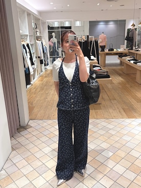 「アイテム（セットアップ）」を使った、kondoさん（レディース・155cm）の春コーディネート