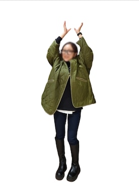「SVEC（シュベック）のアイテム（ブーツ）」を使った、HTMさん（レディース・153cm）の秋コーディネート