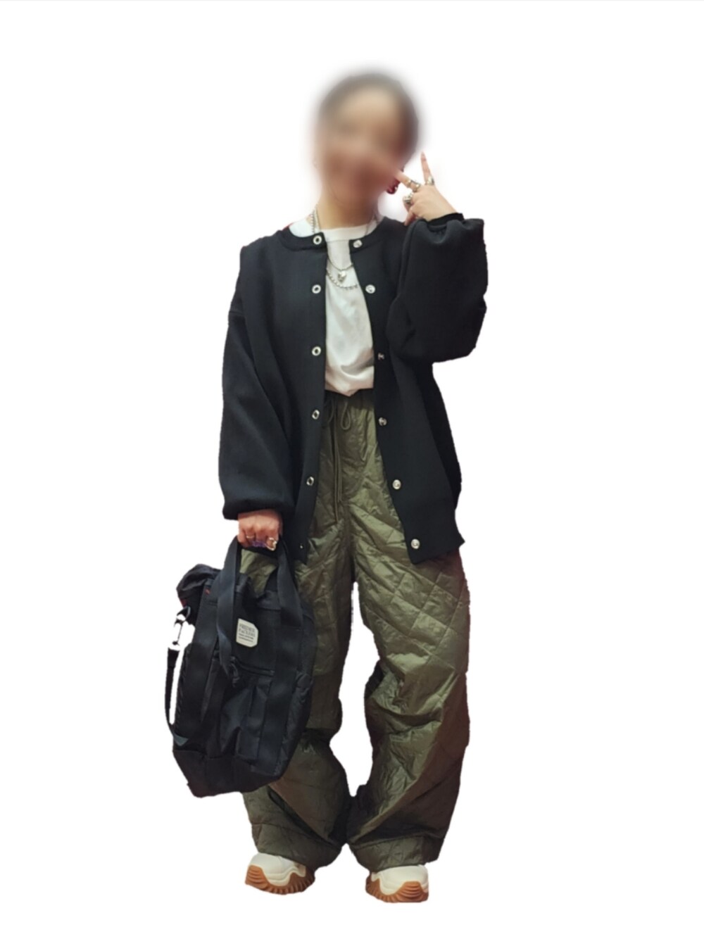 TODAYFUL（トゥデイフル）の「キルティングワイドサロペット