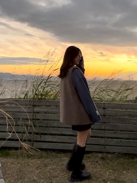 「アイテム（その他アウター）」を使った、Miyu uさん（レディース・155cm）の夏コーディネート